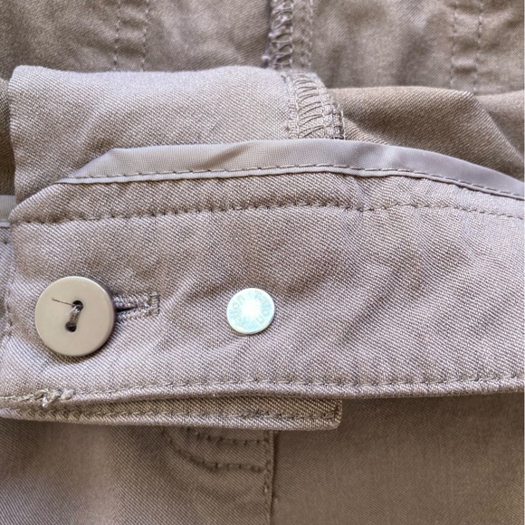 LARRY LEVINE 12 Stretch Khaki DarkTaupe EUC Faux front pockets •P1235• - Picture 8 of 8